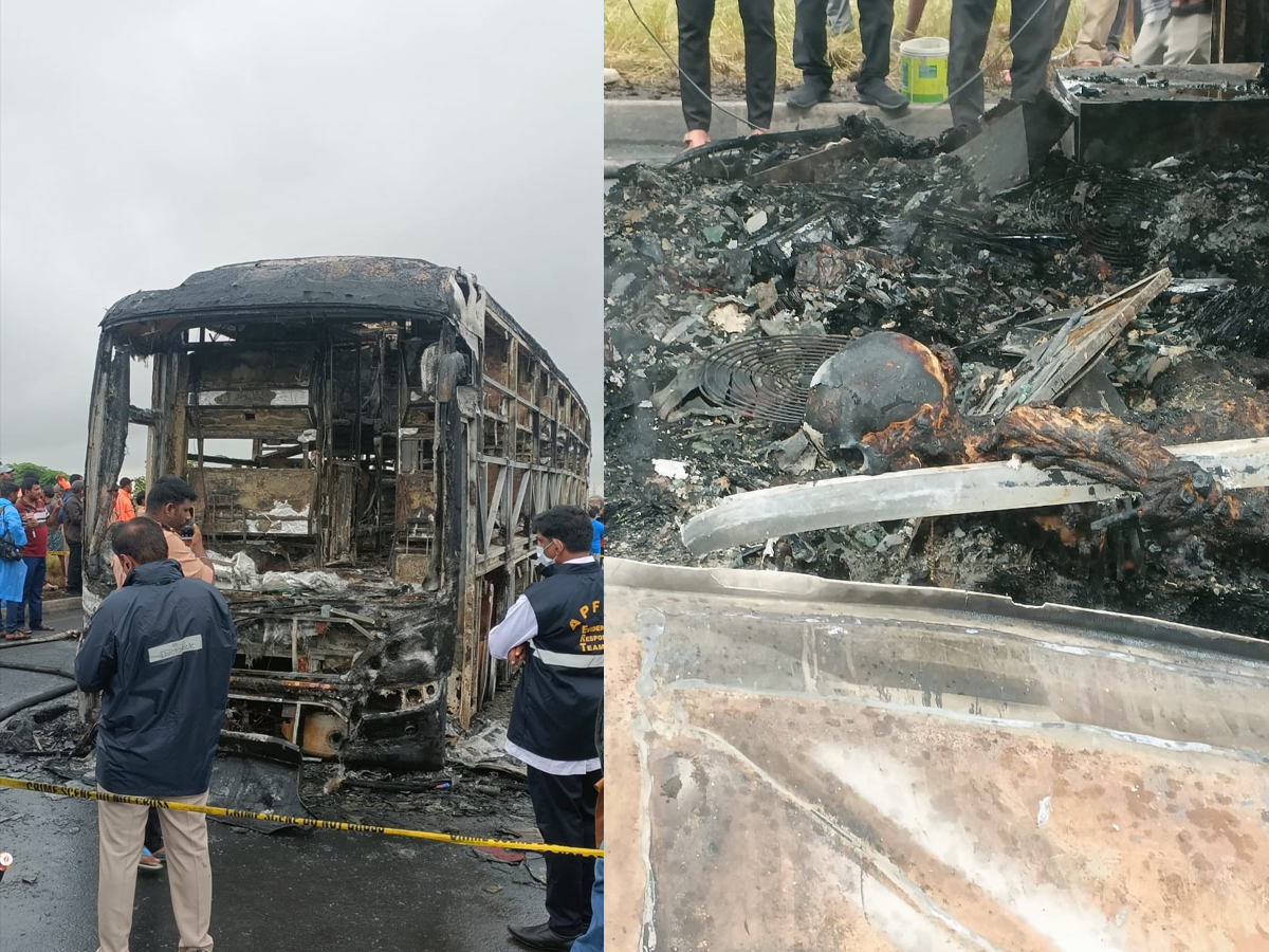 Kurnool Bus Fire: 19 Bodies Recovered, DNA Testing Underway, Helpline Setup | Watch