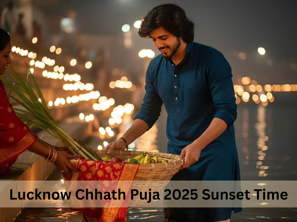 Lucknow Chhath Puja 2025 Sunset Time: Check Sandhya Arghya Sunset Time, Muhurat, Rituals, Puja Vidhi & Kharna Prasad time