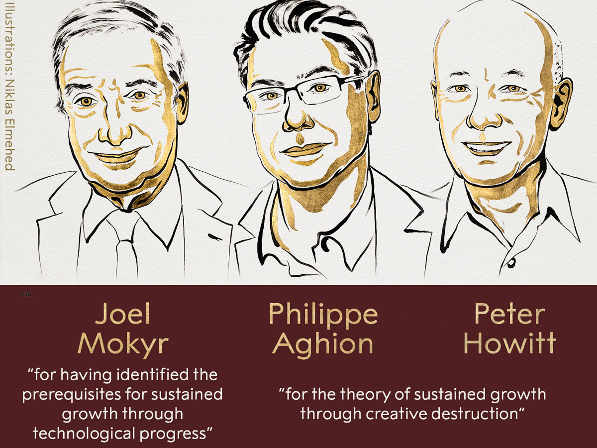 Nobel Economics Prize 2025: Joel Mokyr, Philippe Aghion, & Peter Howitt Honoured for Innovation Research