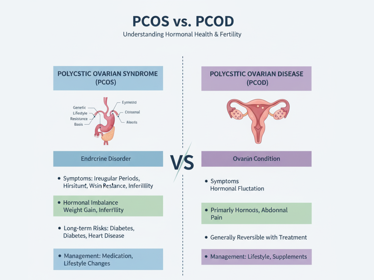 PCOD VS PCOS