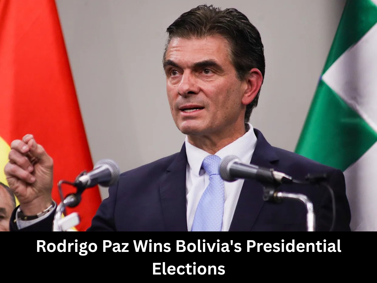 BREAKING: Rodrigo Paz Wins Bolivia’s Presidential Elections, Ends The Dominance of Socialism After Economic Crisis