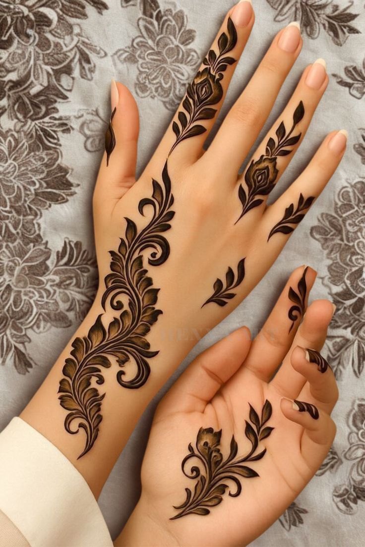 simple stylish mehndi designs