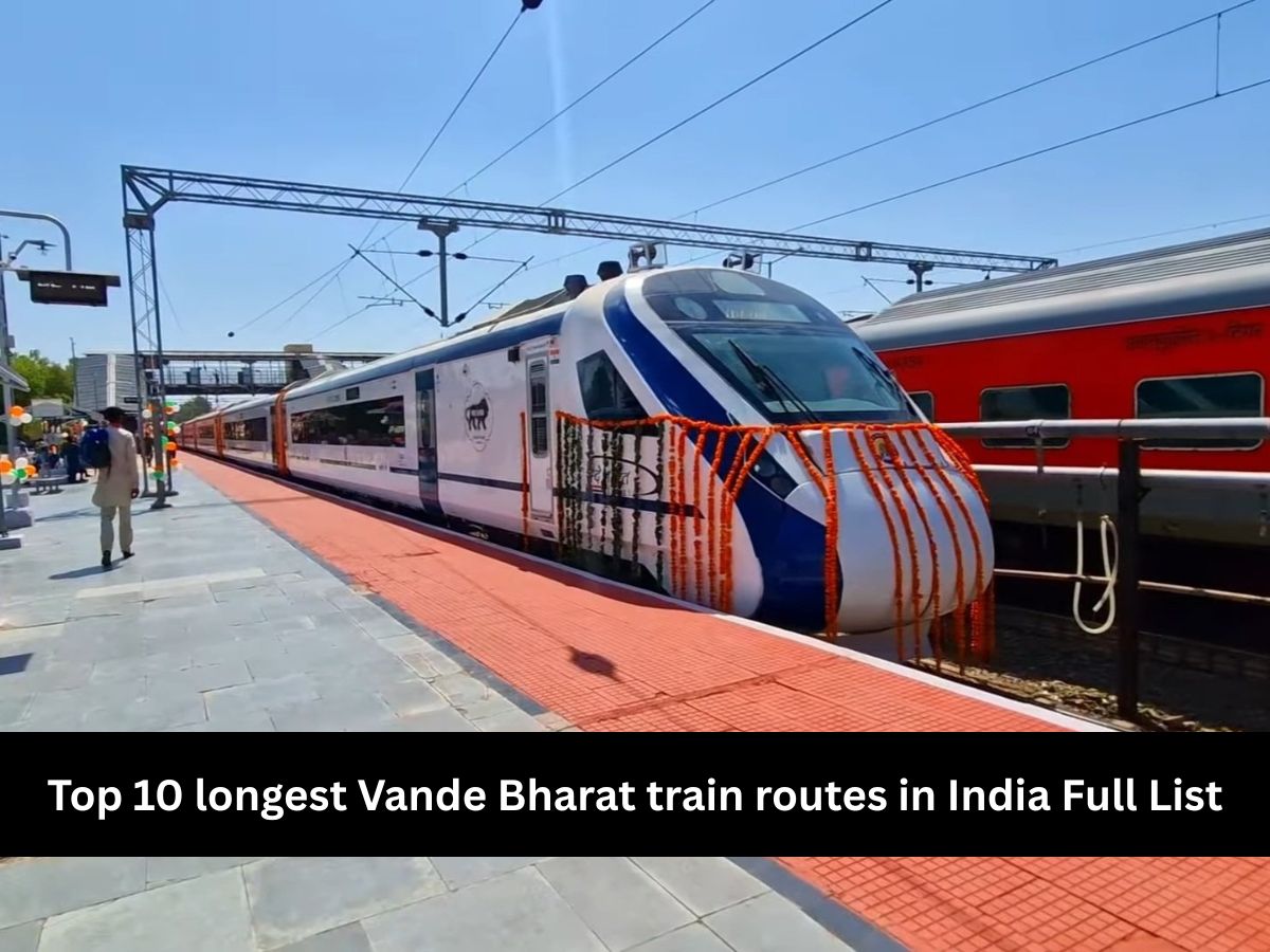 Top 10 longest Vande Bharat train routes in India Full List