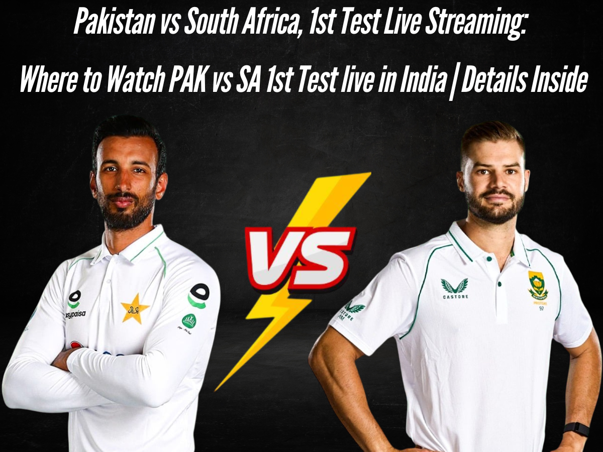 Pakistan vs South Africa, 1st Test Live Streaming: Where to Watch PAK vs SA 1st Test live in India | Details Inside