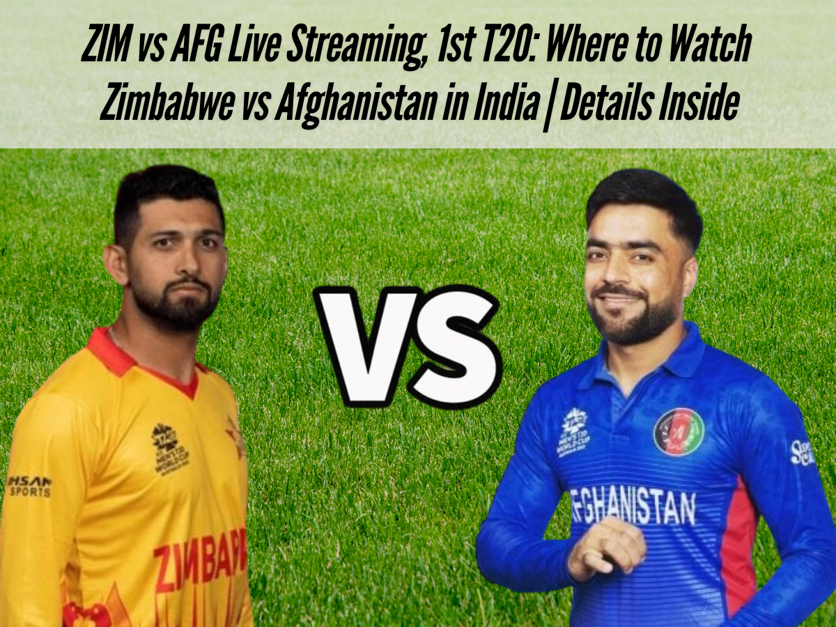 ZIM vs AFG Live Streaming, 1st T20: Where to Watch Zimbabwe vs Afghanistan in India | Details Inside