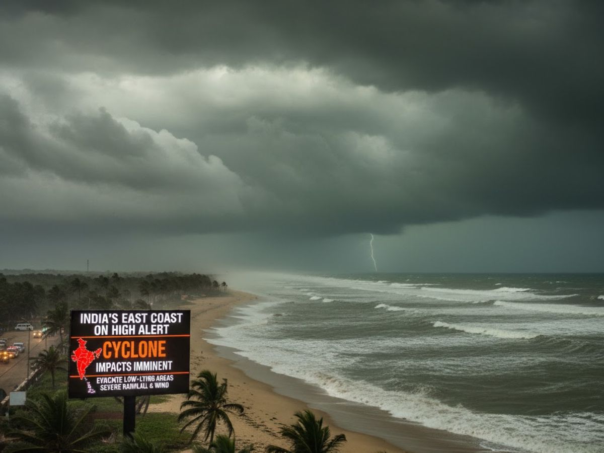 India’s East Coast on High Alert: Cyclone Montha Intensifies Over Bay of Bengal, Landfall Expected Soon