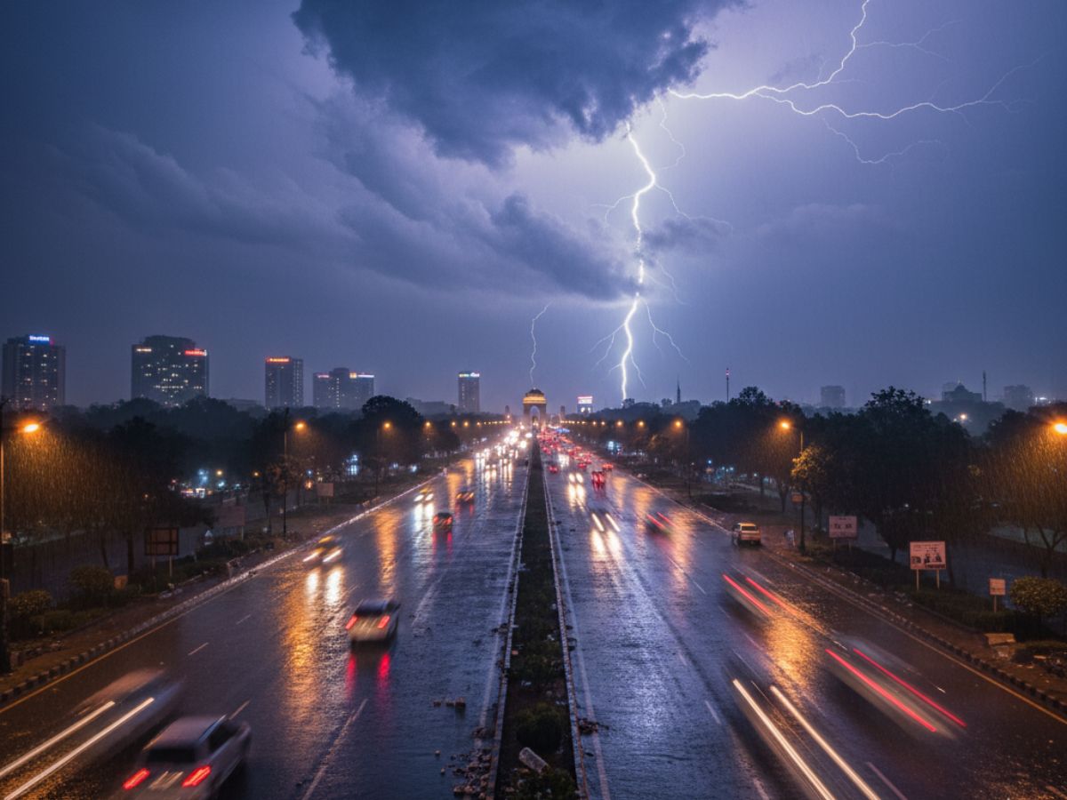 Delhi’s Weather Takes Turn: Yellow Alert in Effect After Overnight Thundershowers | IMD Issues Orange Alert