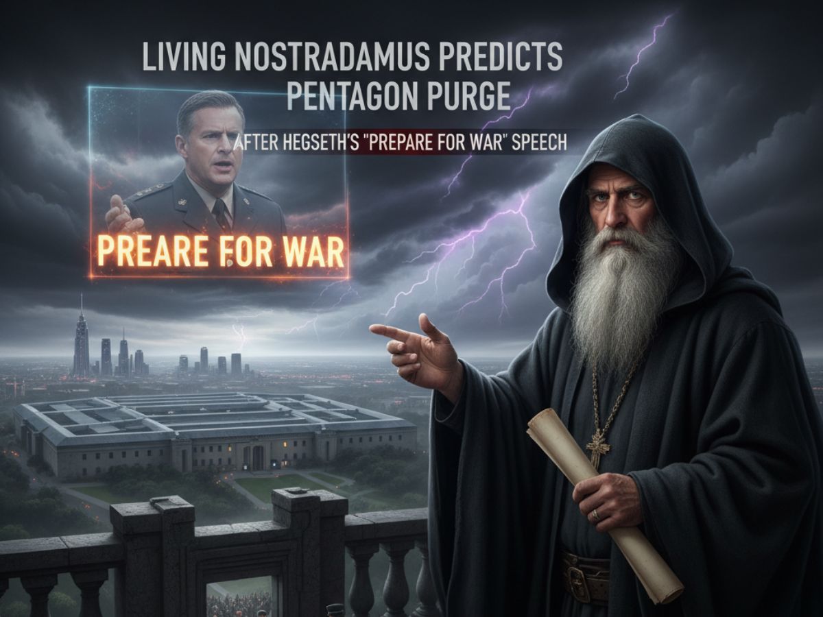 ‘Living Nostradamus’ Predicts Pentagon Purge After Hegseth’s ‘Prepare for War’ Speech