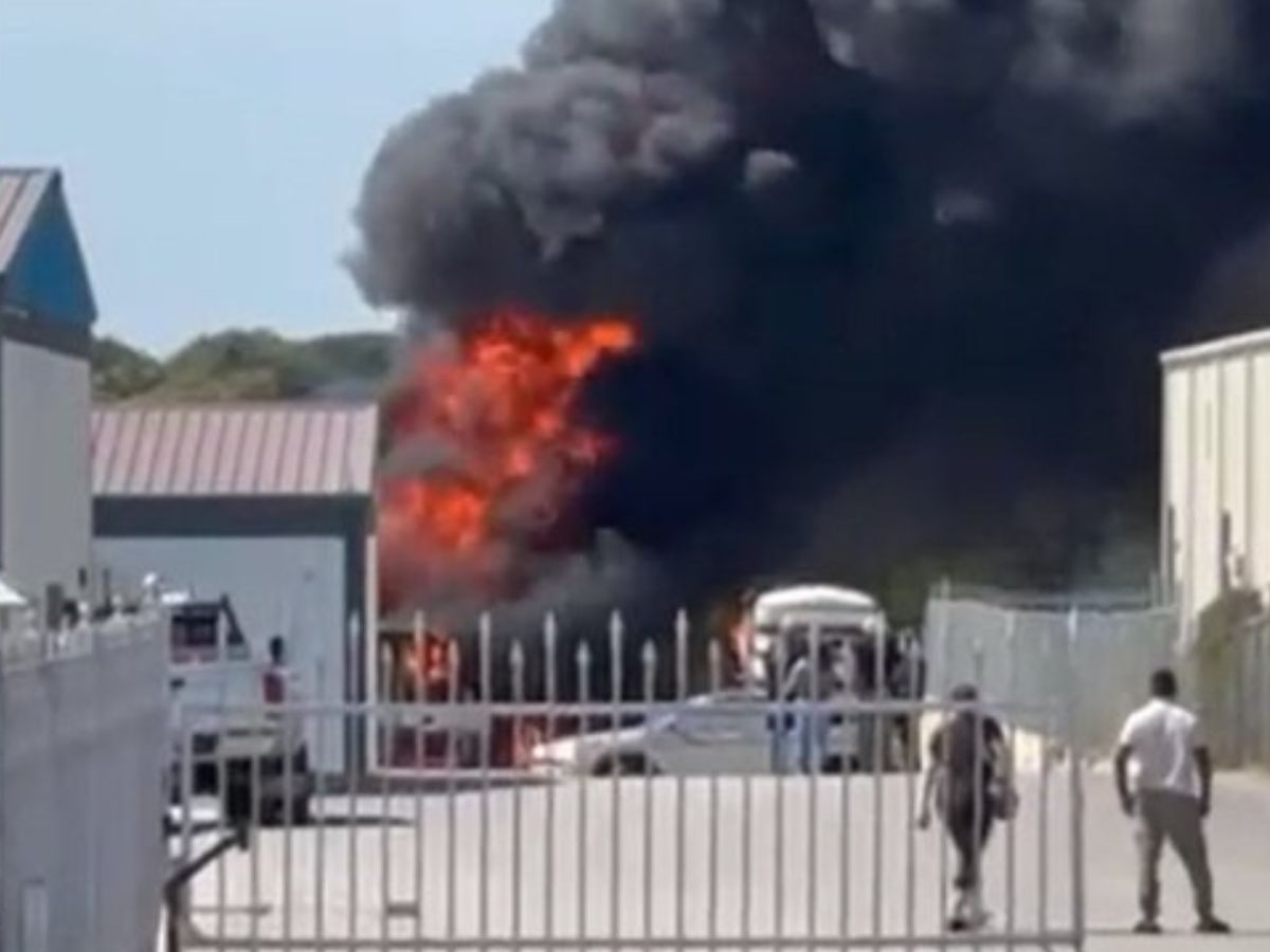 Texas Plane Crash Kills at Least Two, Sparks Massive Fire Near Hicks Airfield