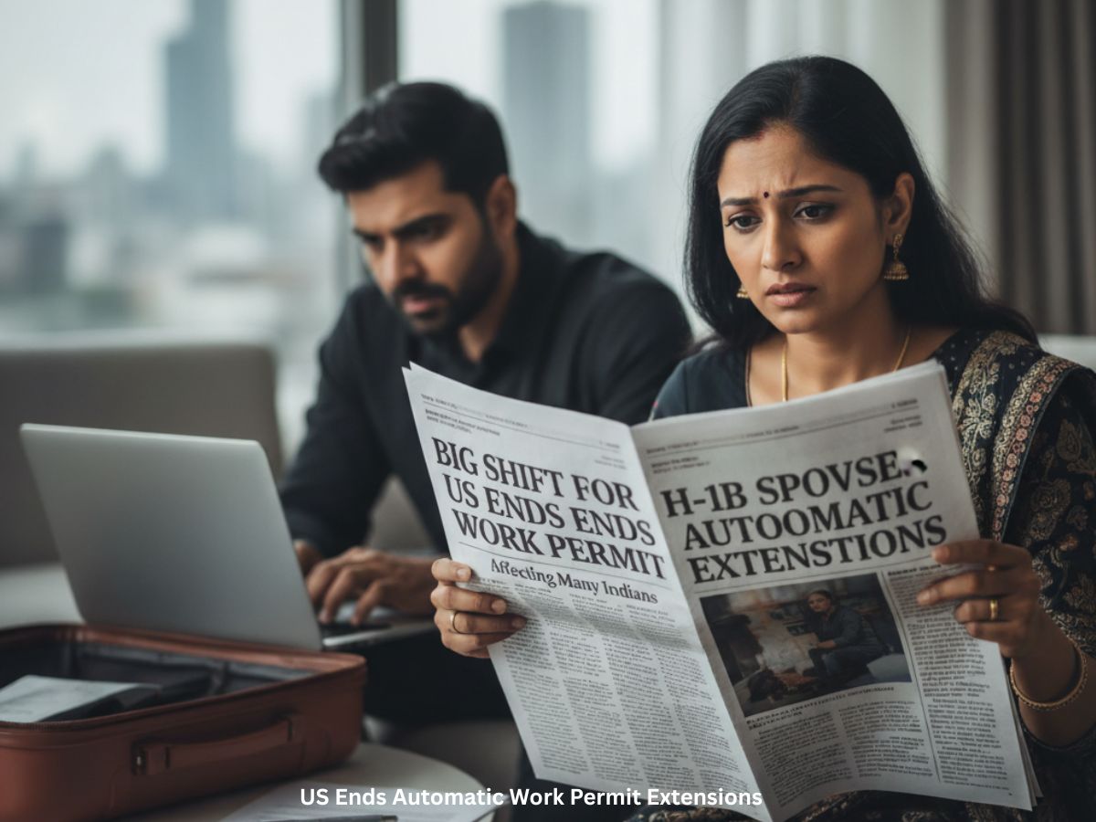 Big hit for H-1B Spouses: US Ends Automatic Work Permit Extensions, Affecting Many Indians