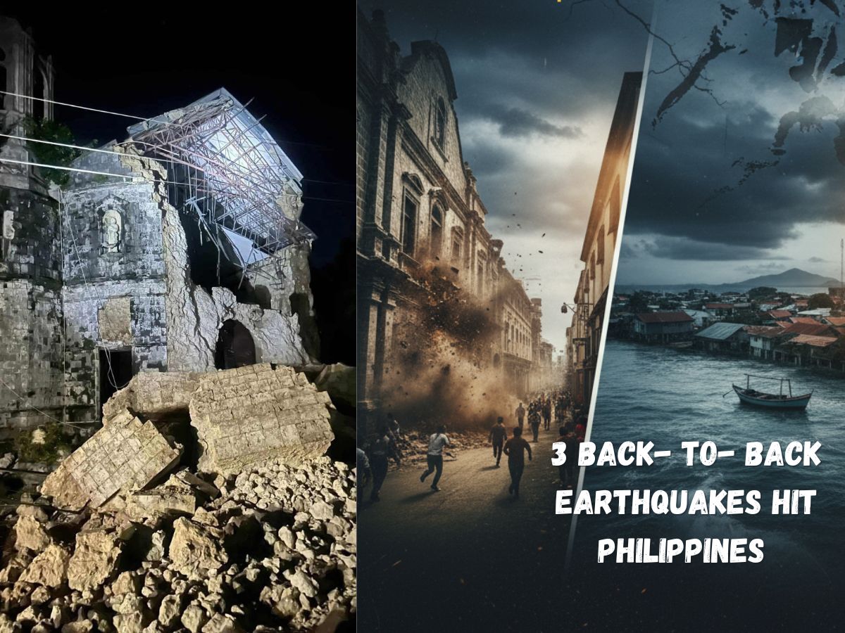 Philippines Rocked by Three Major Earthquakes in Minutes | No Casualty Reported Yet