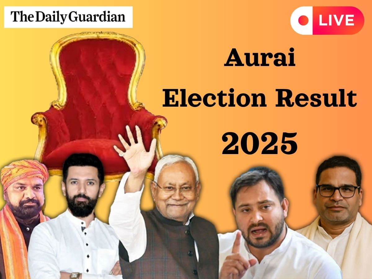 Aurai Election Result LIVE (OUT): Rama Nishad Clean Sweeps Aurai with 1,04,085 votes