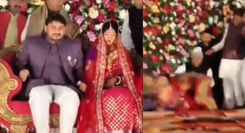 Stage Collapses During Ballia Wedding, Bride & Groom Fall With BJP Leaders