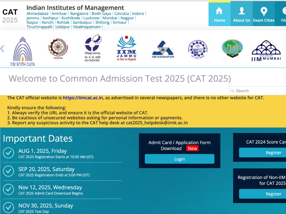 CAT Admit Card 2025 Out: Download IIM Exam Hall Ticket at iimcat.ac.in