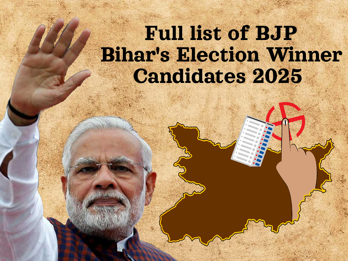 Check Full list of BJP Bihar’s Election Winner Candidates 2025; Bihar Assembly Election Results 2025 (results.eci.gov.in)
