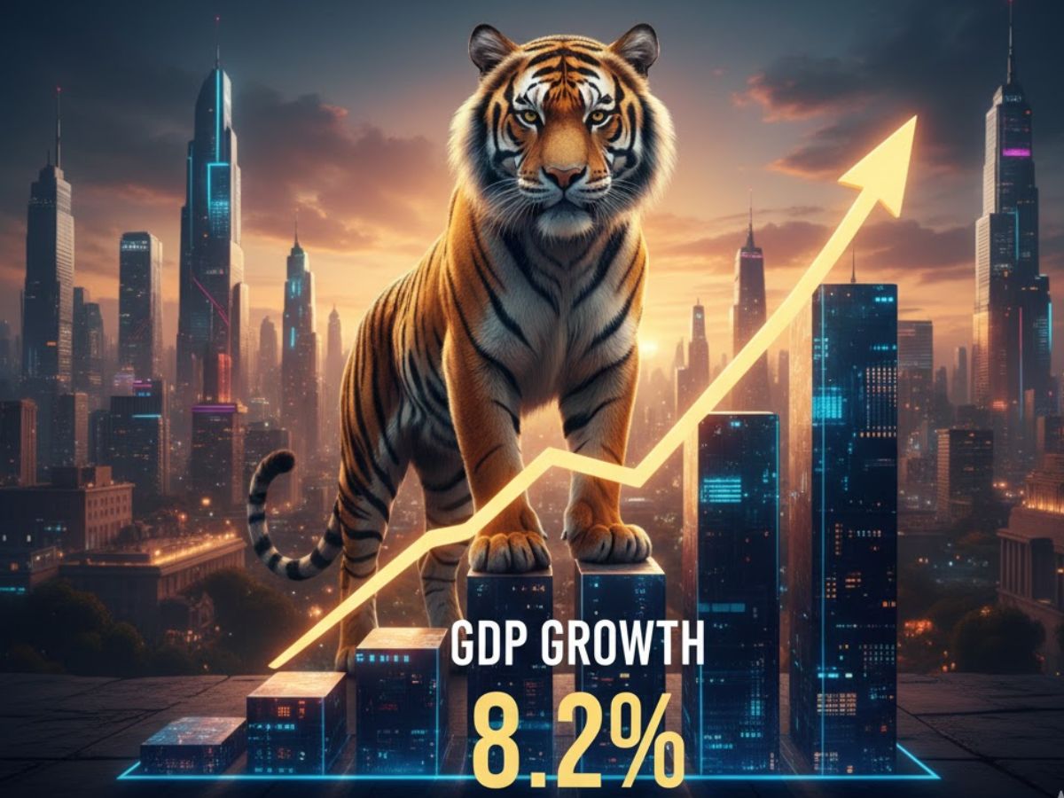 India’s Economy Roars: GDP Growth Hits 8.2%, a 6-Quarter High