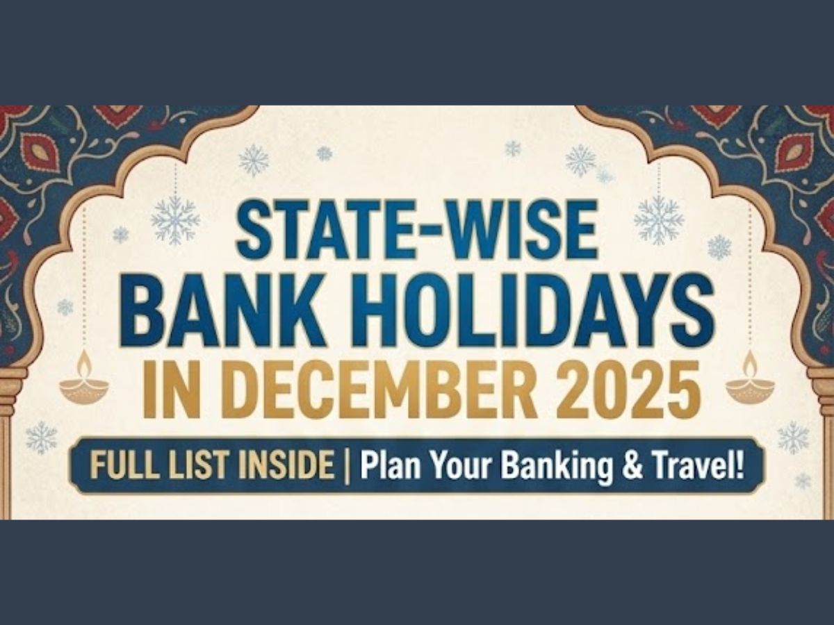 December Holidays: State-Wise Bank Holidays in December 2025 | Full List Inside