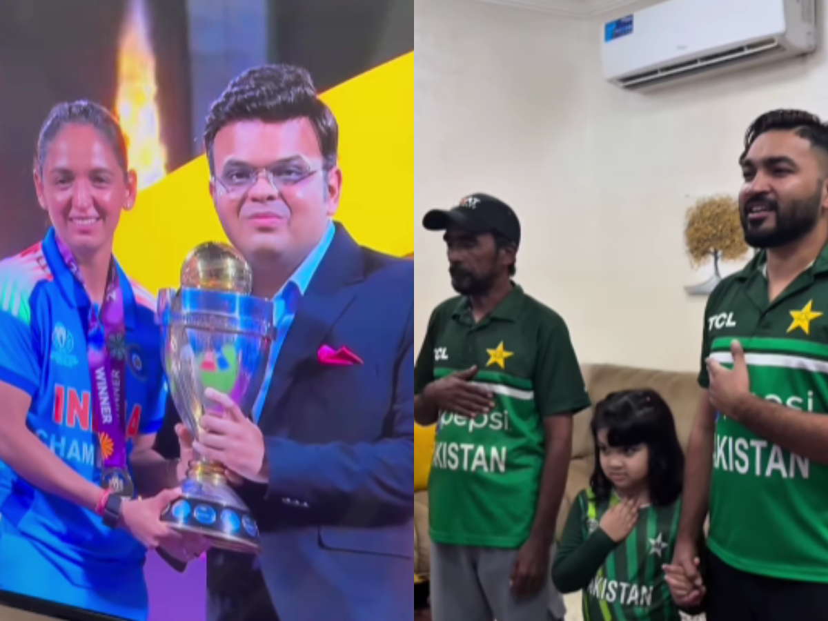 ICC Women’s World Cup Final 2025: Pakistani Fan Arshad Hanif Sings Indian National Anthem During Match Goes Viral | WATCH