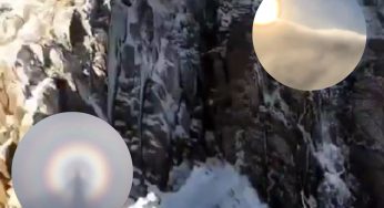 Hiker Captures Rare Floating Shadow and Rainbow Halo in Foggy Mountains Goes Viral | WATCH