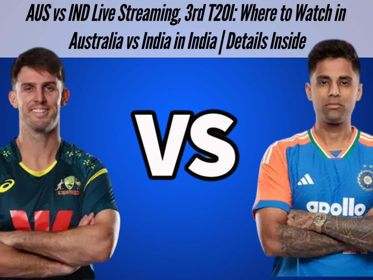 AUS vs IND Live Streaming, 3rd T20I: Where to Watch in Australia vs India in India | Details Inside