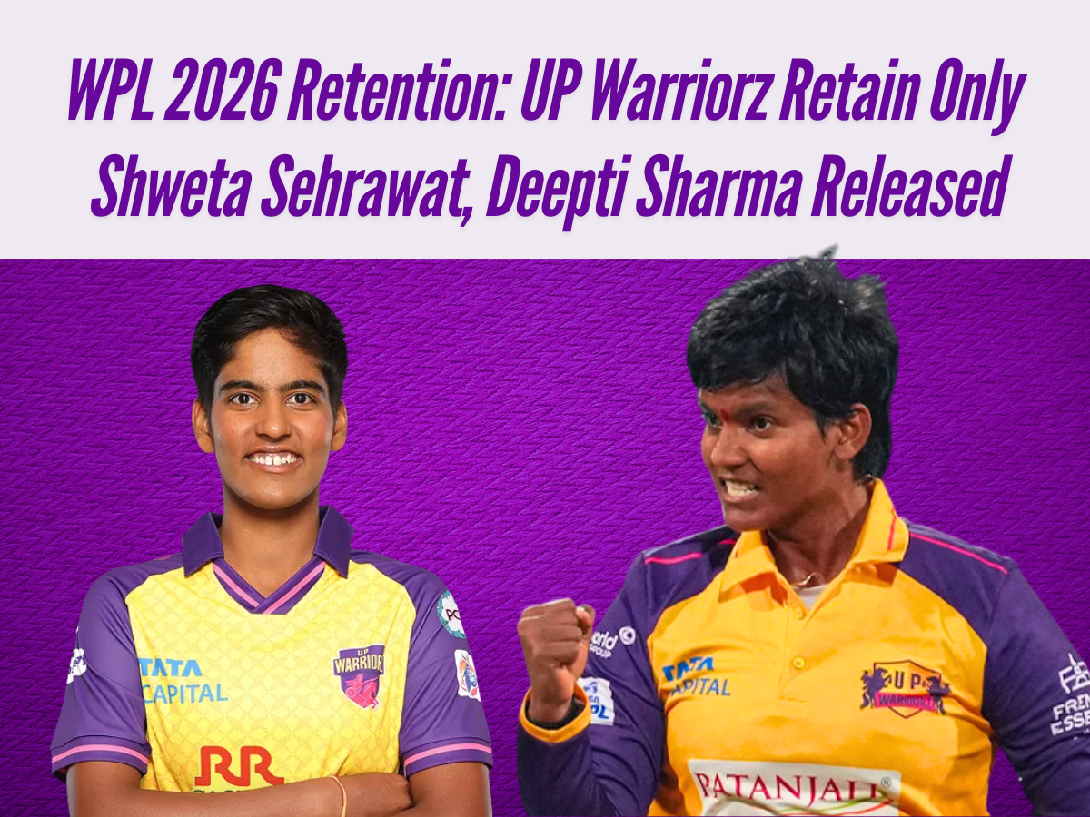 WPL 2026 Retention: UP Warriorz Retain Only Shweta Sehrawat, Deepti Sharma Released