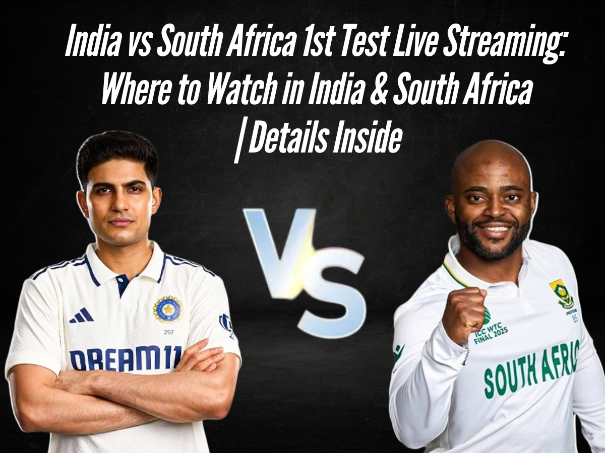 India vs South Africa 1st Test Live Streaming: Where to Watch in India & South Africa | Details Inside