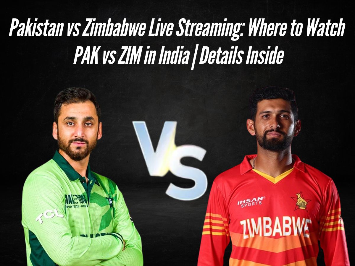 Pakistan vs Zimbabwe Live Streaming: Where to Watch PAK vs ZIM in India | Details Inside