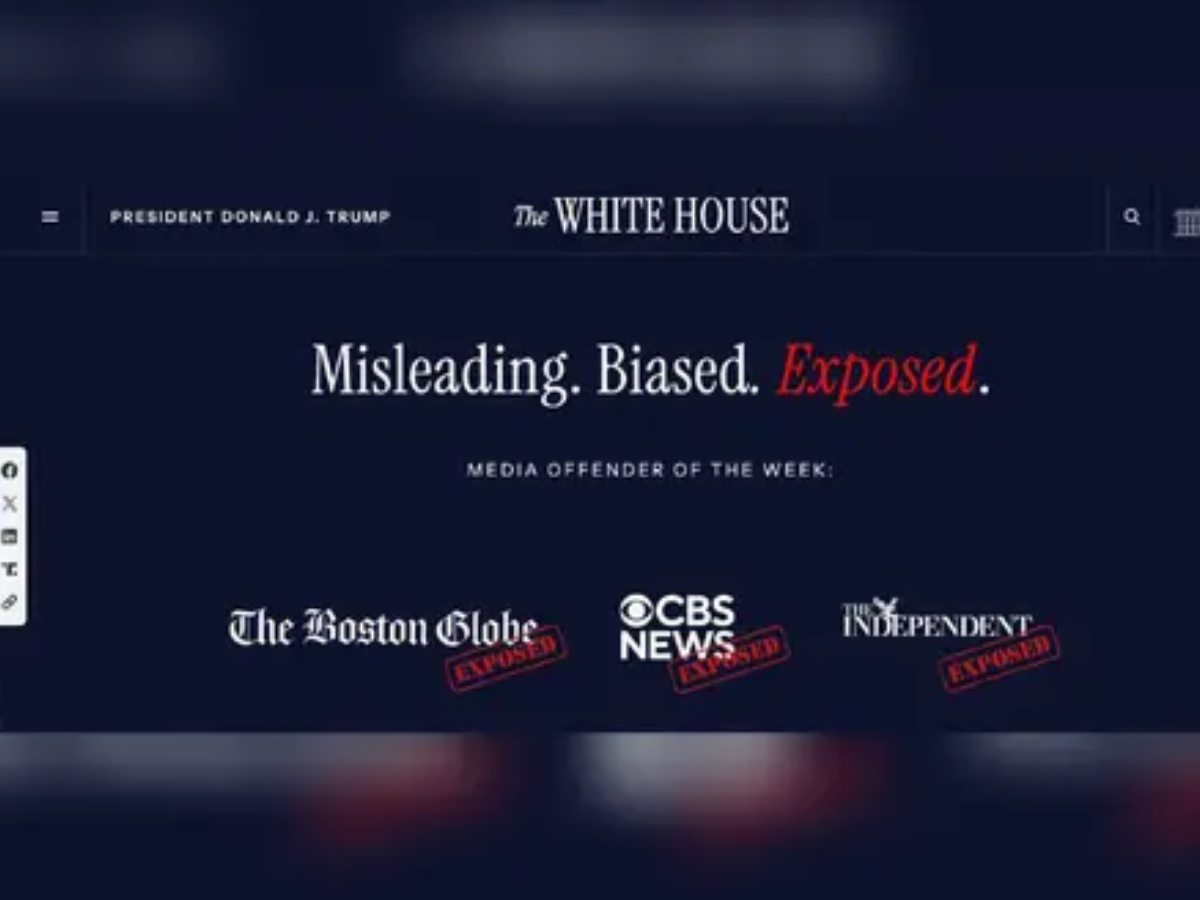 White House Launches Database Calling Out ‘Biased’ Reporting on Trump