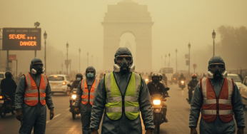 How Delhi Traffic Police Are Using Masks & Winter Gear to Tackle Severe Air Pollution