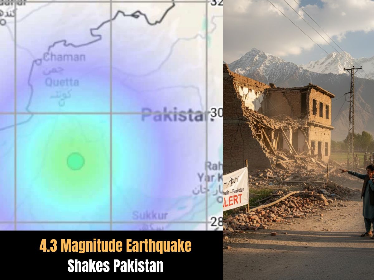 Earthquake of 4.3 Magnitude Jolts Pakistan; Region Remains on Alert