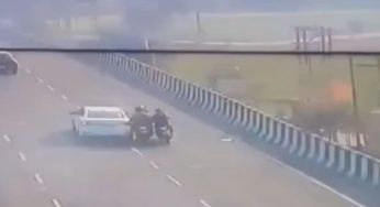 ₹85 Lakh Robbery Caught on Camera as Thieves Target Accountant on Busy Highway