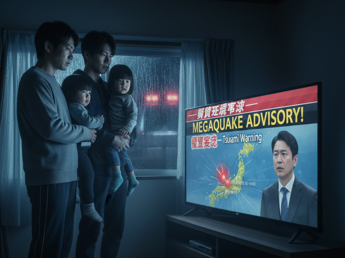 Japan Issues Rare Megaquake Alert: Study Warns of 98-Ft Tsunami Risk & 1,99,000 Deaths