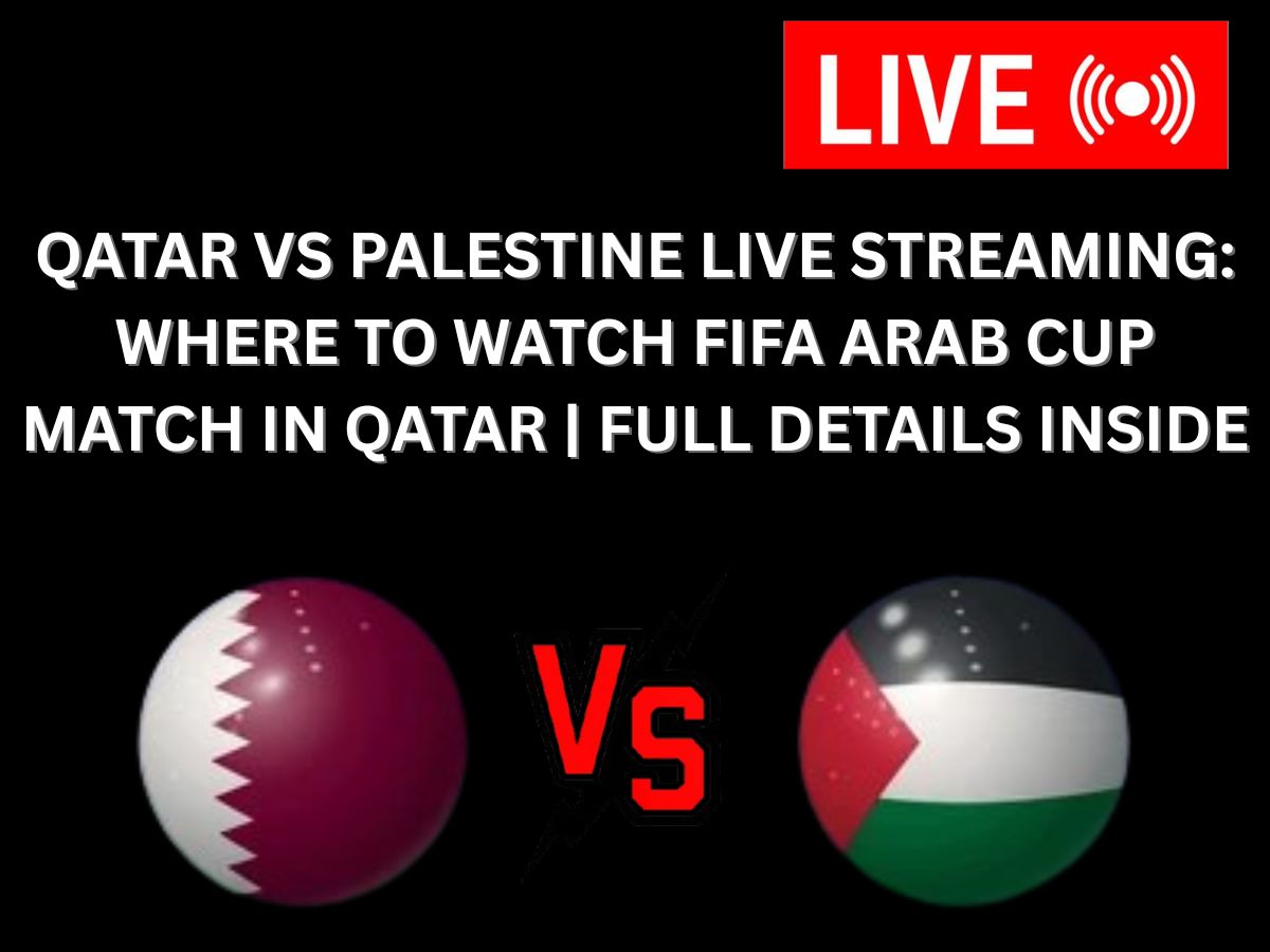 Qatar vs Palestine Live Streaming: Where to Watch FIFA Arab Cup Match in Qatar | Full Details Inside