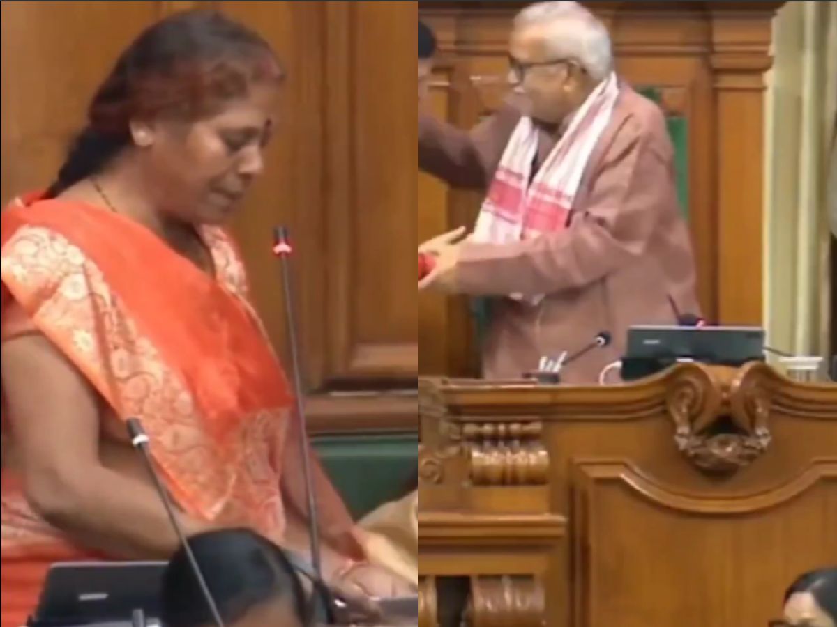 Bihar MLA Vibha Devi Fumbles in Oath Despite ₹31 Crore Assets | Watch