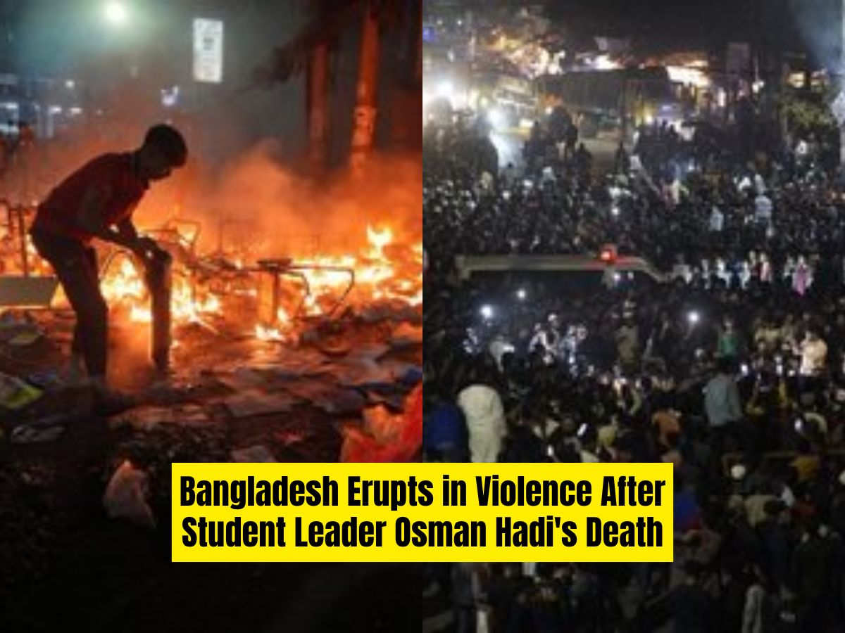 Bangladesh Erupts in Violence, Awami League, Media Offices Torched Over Hadi’s Death