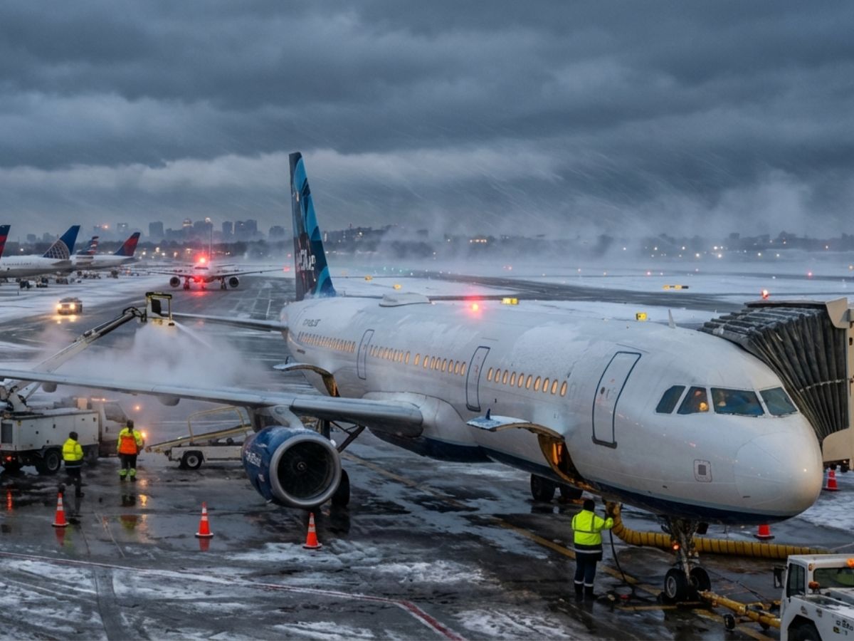 Peak Travel Disrupted: Over 1,800 Flights Axed as Winter Storm Hits NYC, Boston Airports