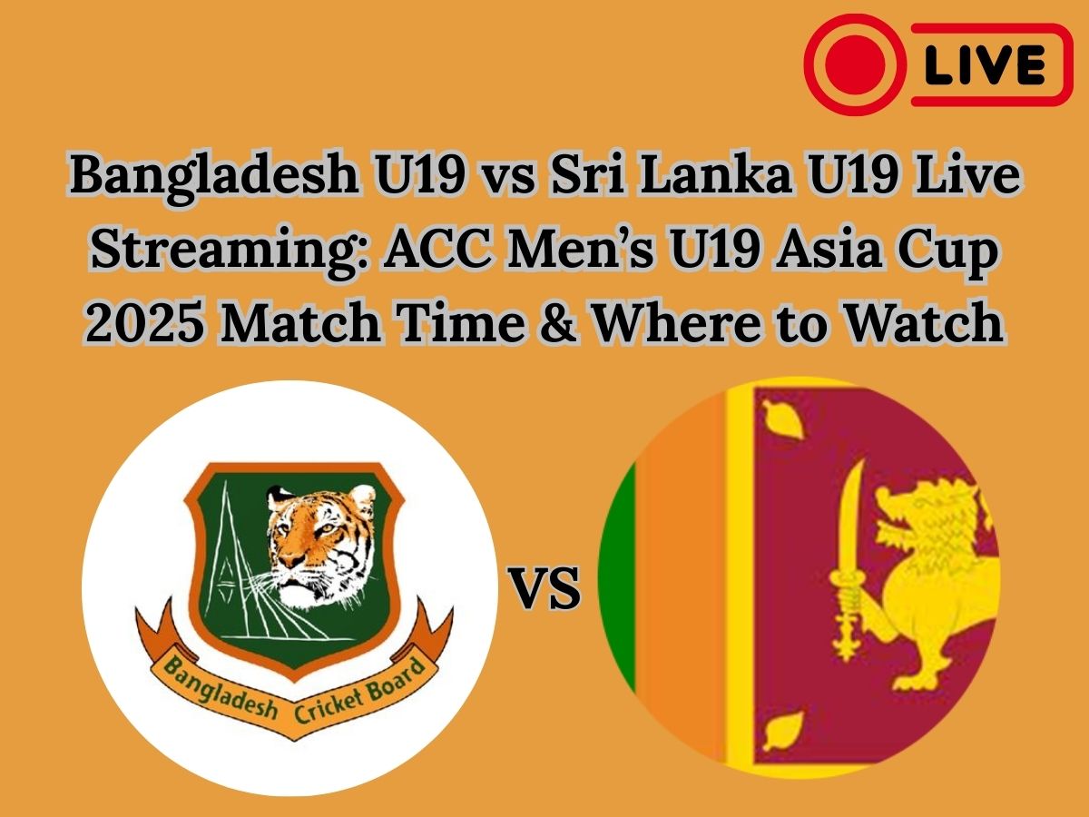 Bangladesh U19 vs Sri Lanka U19 Live Streaming: ACC Men’s U19 Asia Cup 2025 Match Time & Where to Watch