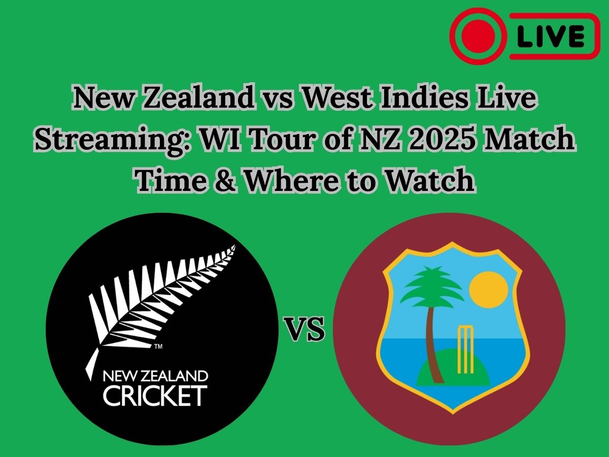 New Zealand vs West Indies Live Streaming: WI Tour of NZ 2025 Match Time & Where to Watch