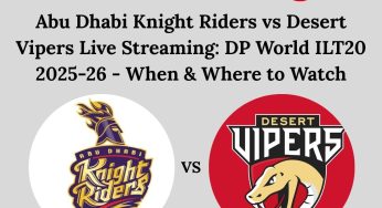 Abu Dhabi Knight Riders vs Desert Vipers Live Streaming: DP World ILT20 2025-26 – When & Where to Watch