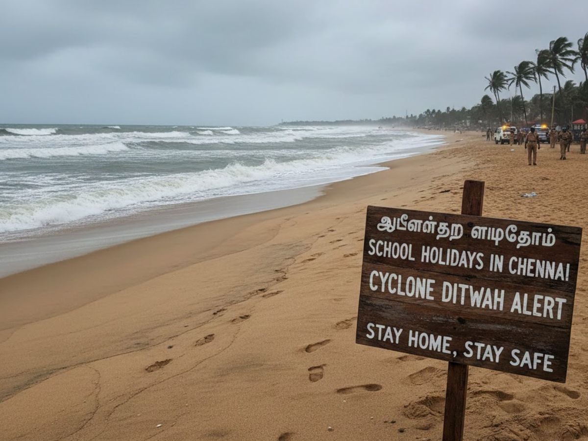 Today School Holiday in Chennai 2025: Schools Closed on Dec 3 Amid Cyclone Ditwah Alert & Festivals