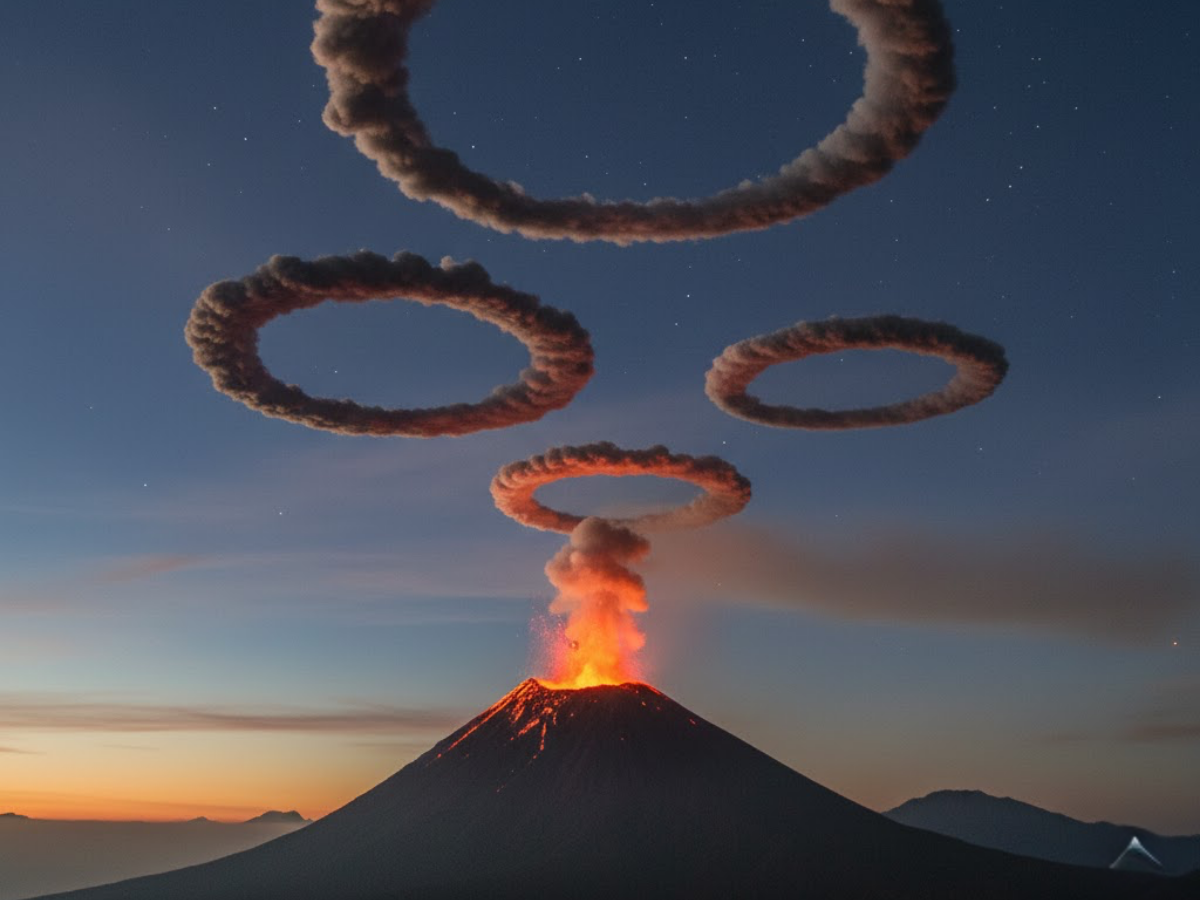 Volcano Blows Perfect Smoke Rings: What is the Science Behind the Spectacle?