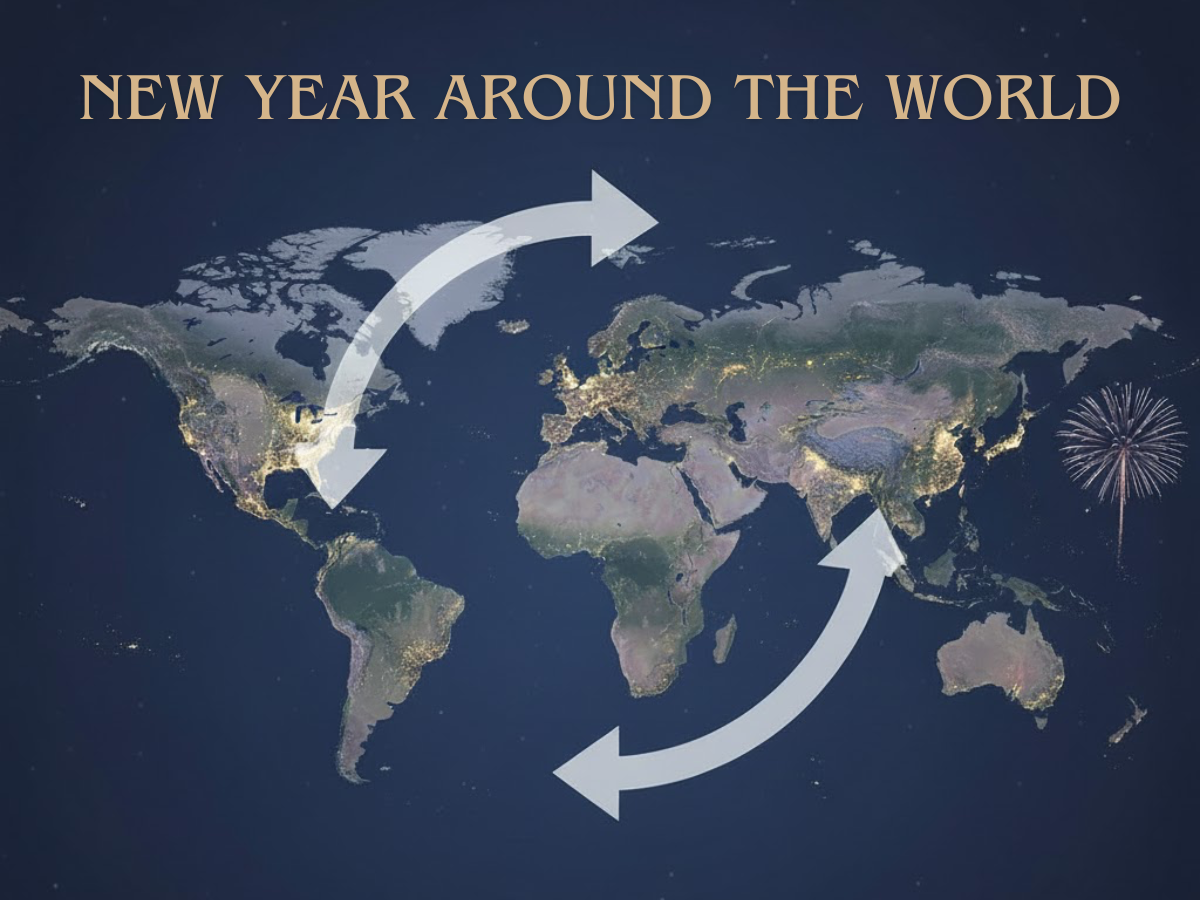 Which Country Celebrates the New Year First & Last Around the World
