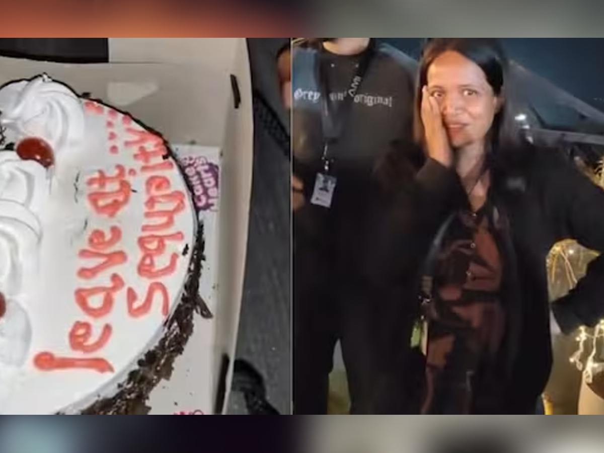 Woman Birthday Cake Zomato Error Sparks Laughter as ‘Leave at Security’ Appears on Cake Instead of ‘Happy Birthday’