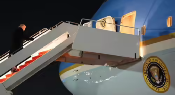 Trump’s Air Force One returns after mid-air technical snag