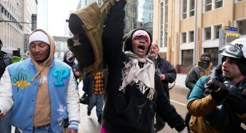 Counter protesters drown out far-right rally in Minneapolis