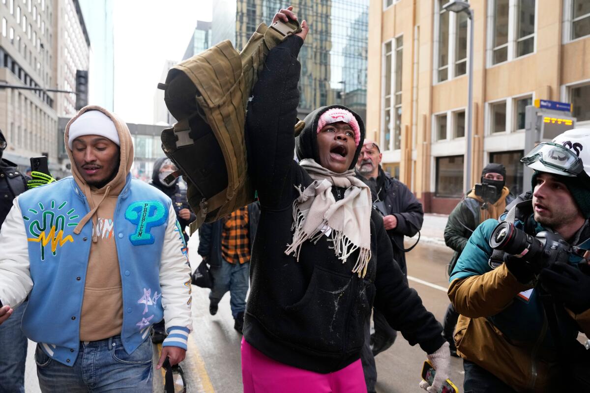 Counter protesters drown out far-right rally in Minneapolis