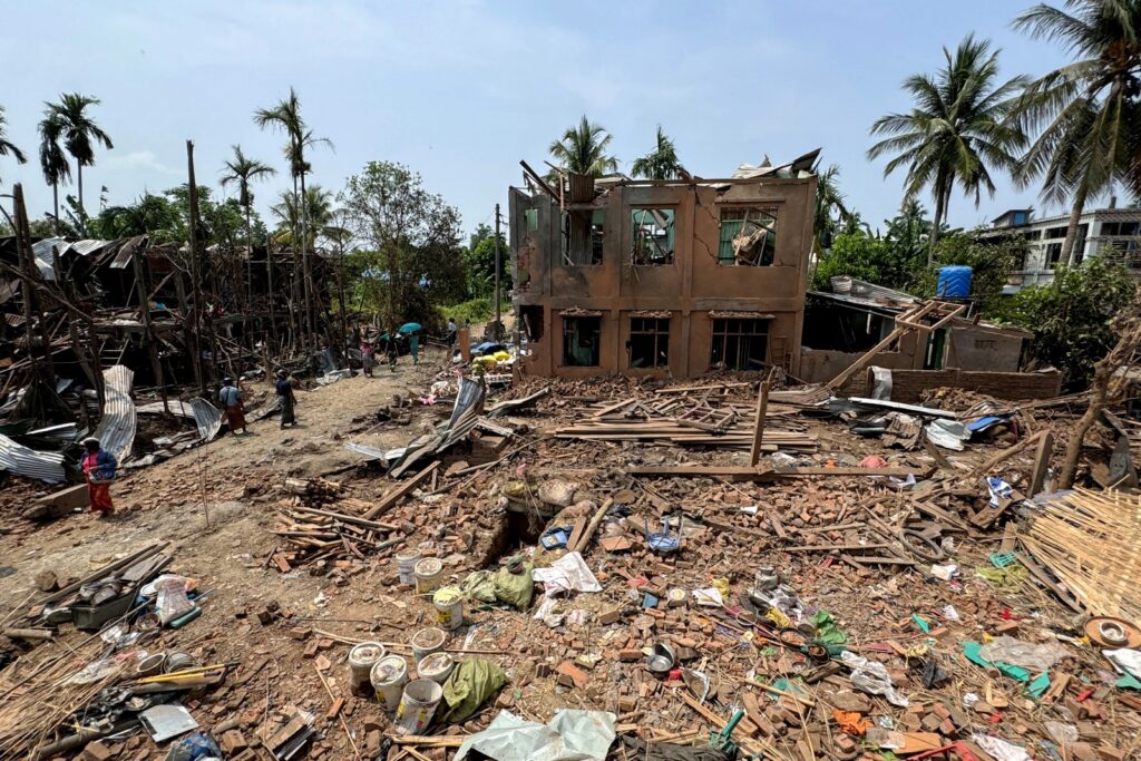 Airstrike on village in Myanmar kills 21 ahead of final election phase