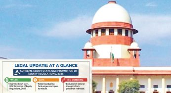 SC halts UGC equity rules, orders redraft