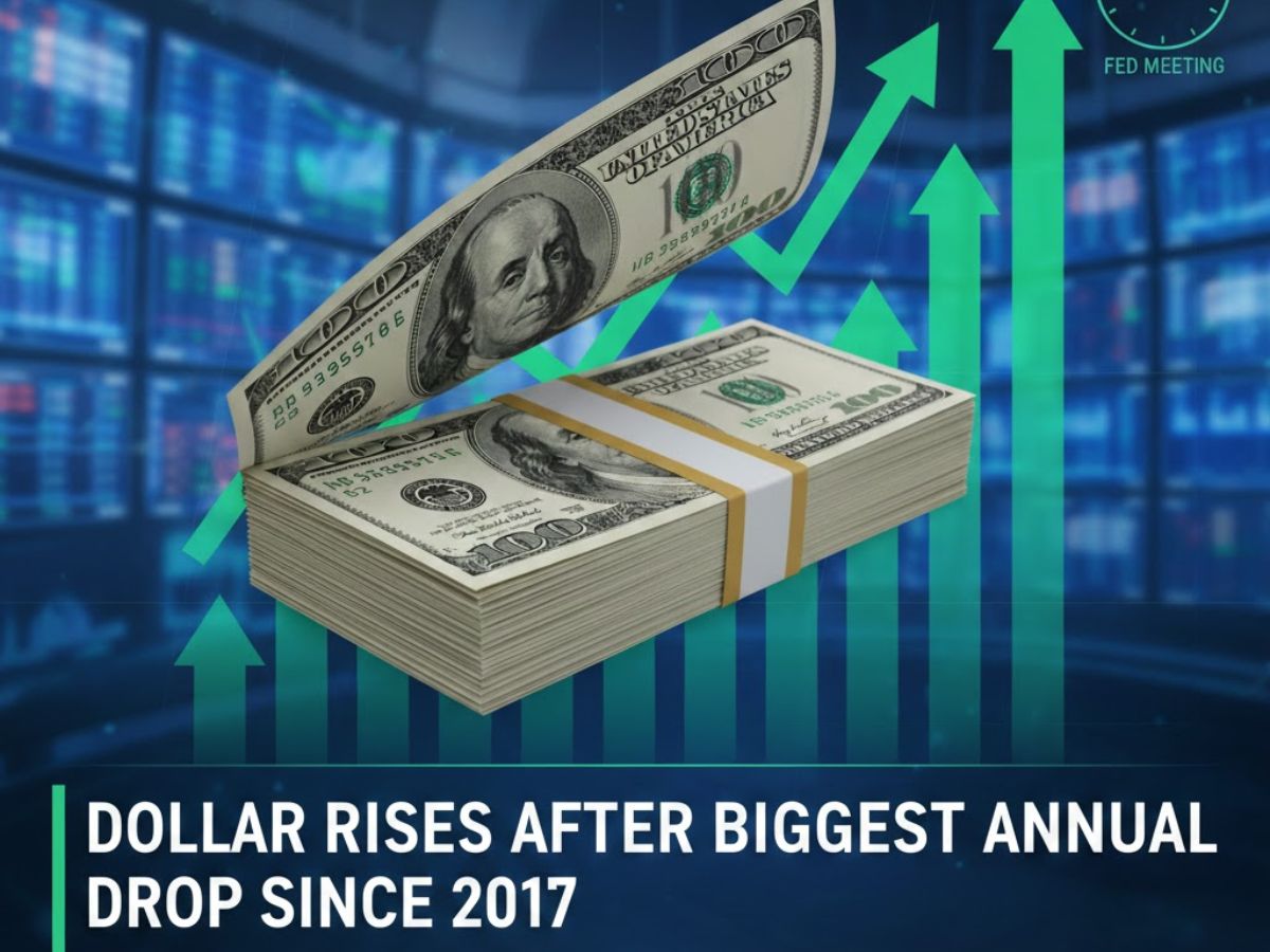 US Dollar Index Price Today: Dollar Rises After Biggest Annual Drop Since 2017, Focus Turns to Fed Data