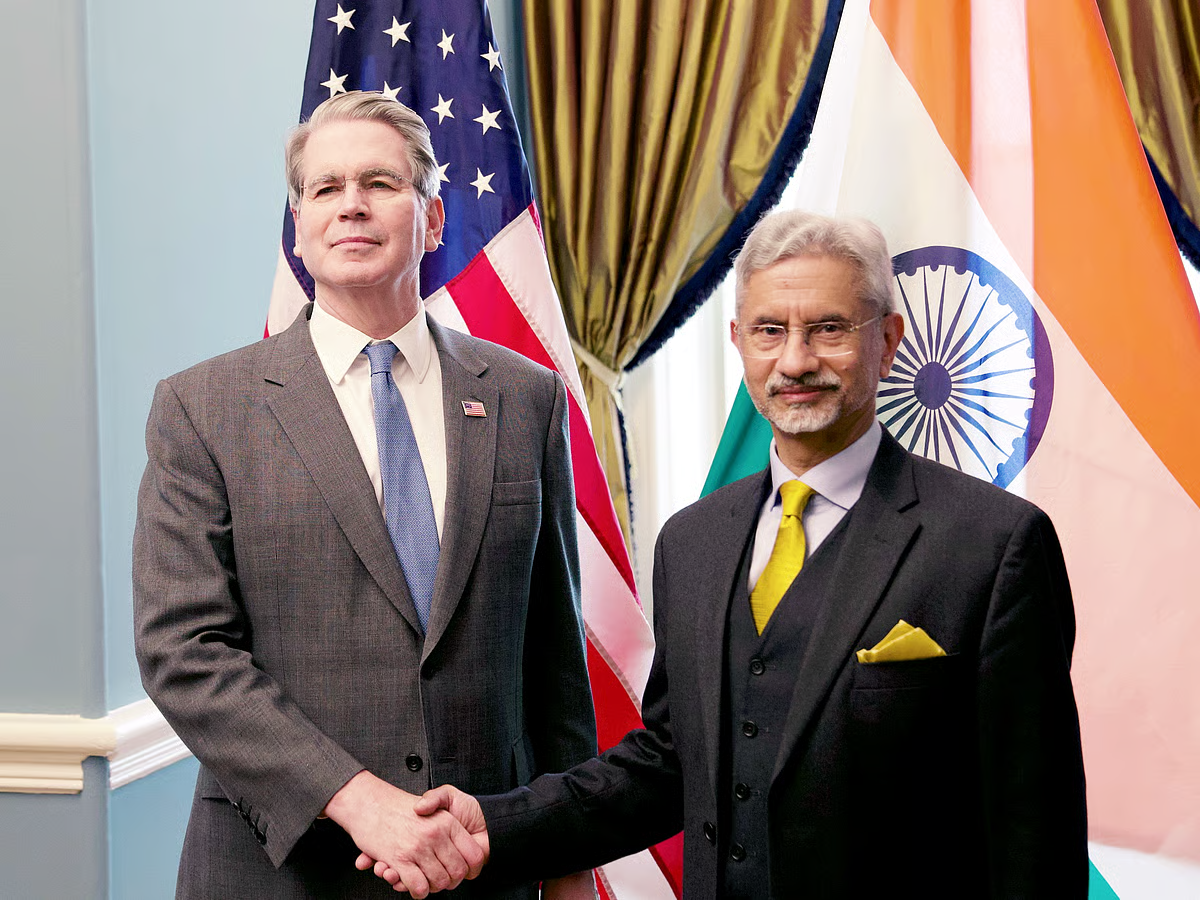 Jaishankar, US treasury secy Bessent hold talks